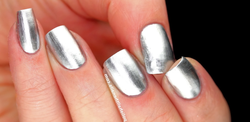 silver nail polish